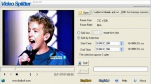 Boilsoft Video Splitter Ekran Görüntüsü