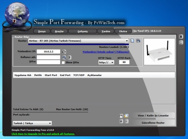 Simple Port Forwarding Ekran Görüntüsü Simple Port Forwarding Ekran Görüntüsü