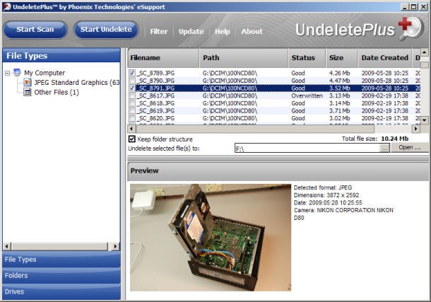 Undelete Plus