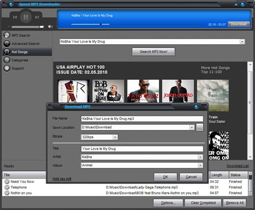 Speed MP3 Downloader Ekran Görüntüsü