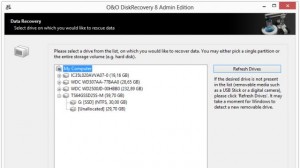 O&O DiskRecovery Ekran Goruntusu