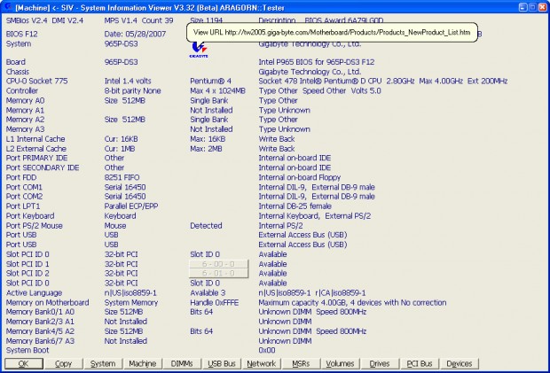 System Information Viewer Ekran Görüntüsü System Information Viewer Ekran Görüntüsü