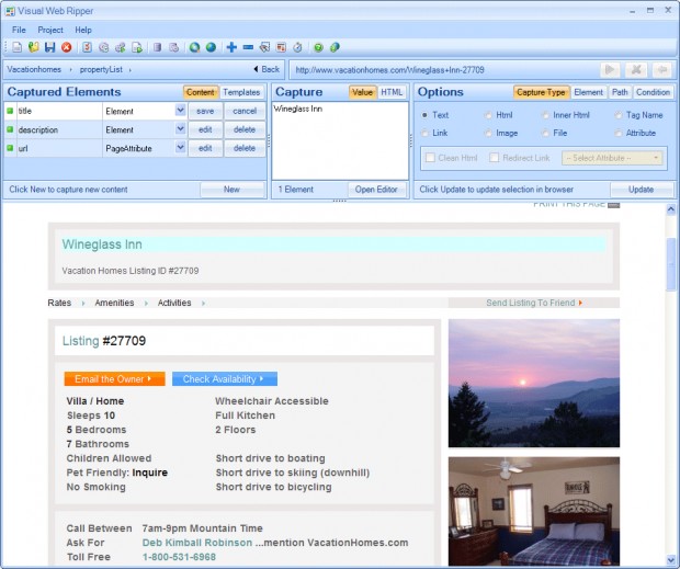 Visual Web Ripper Ekran Görüntüsü