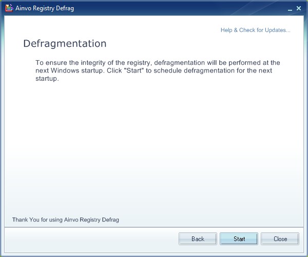 Ainvo Registry Defrag