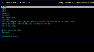 Ultimate Boot CD Ekran Goruntusu