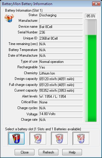 BatteryMon Ekran Görüntüsü
