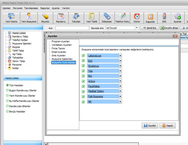 Ritma Hasta Takip Programı Ritma Hasta Takip Programı
