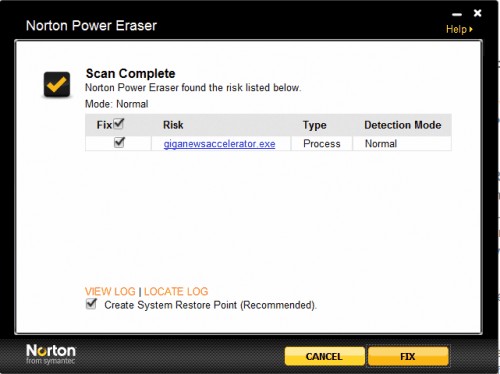 Norton Power Eraser