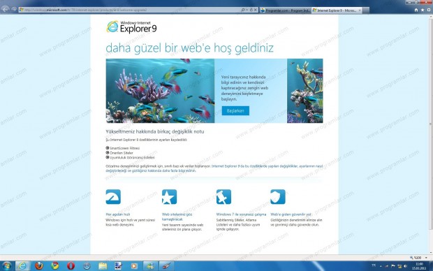 Internet Explorer [Windows 7 64 Bit - Türkçe]