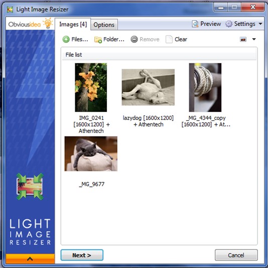 Light Image Resizer