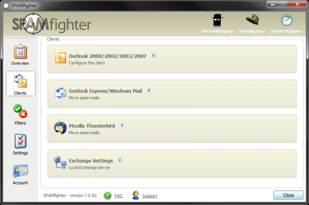 Spamfighter Ekran Görüntüsü Spamfighter Ekran Görüntüsü
