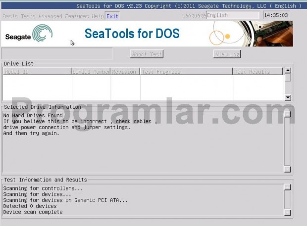 SeaTools for DOS