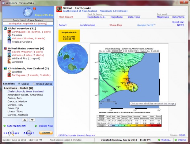 Earth Alerts Ekran Görüntüsü