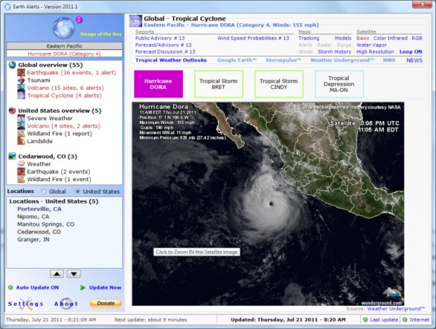 Earth Alerts Ekran Görüntüsü