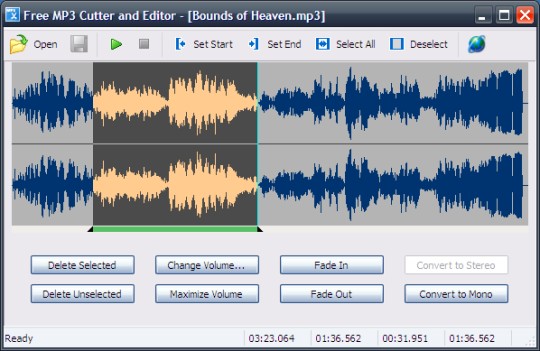 Free MP3 Cutter and Editor Ekran Görüntüsü Free MP3 Cutter and Editor Ekran Görüntüsü