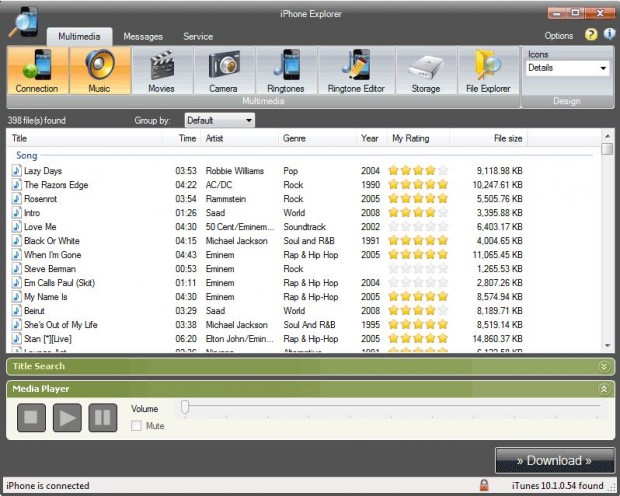 iDevice Manager (iPhone Explorer) Ekran Görüntüsü iDevice Manager (iPhone Explorer) Ekran Görüntüsü