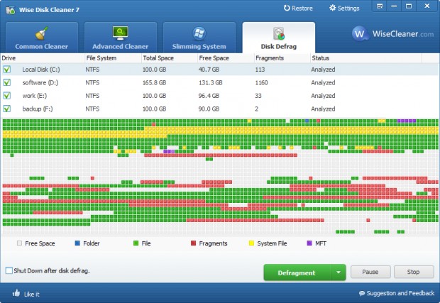 Wise Disk Cleaner Ekran Goruntusu