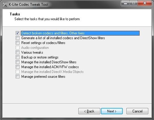 Codec Tweak Tool