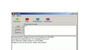 McAfee Avert Stinger
