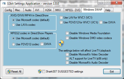 Windows 8 Codecs Ekran Görüntüsü
