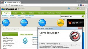 Comodo Dragon Ekran Görüntüsü