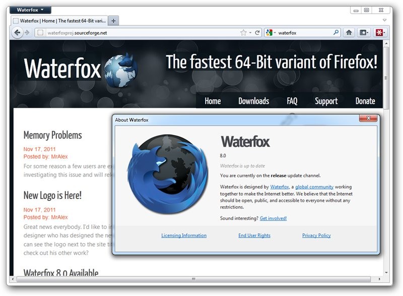 64 bit internet. Waterfox. Firefox Waterfox. Waterfox Portable. Waterfox на русском.