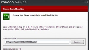 Comodo Backup Ekran Görüntüsü