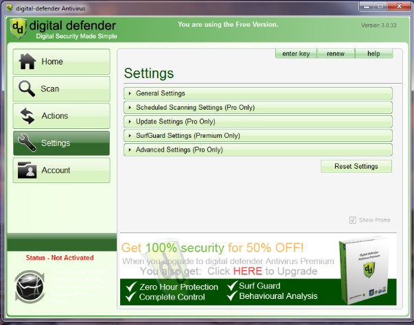 Digital Defender Antivirus Ekran Görüntüsü