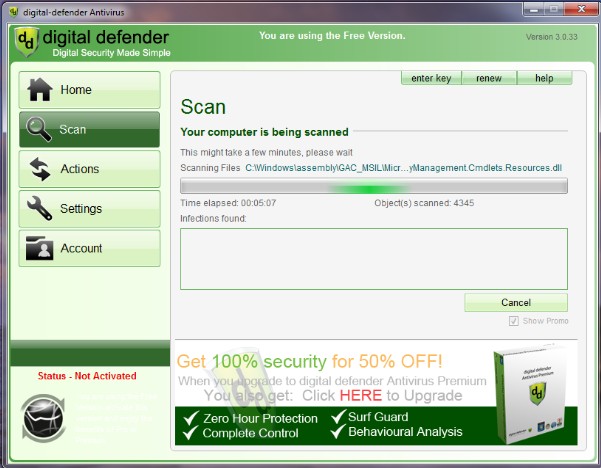 Digital Defender Antivirus Ekran Görüntüsü