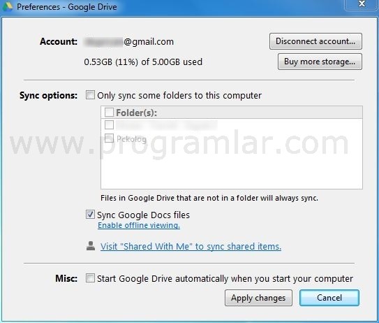 Google Drive Ekran Görüntüsü