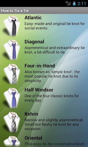 How to Tie a Tie Ekran Görüntüsü