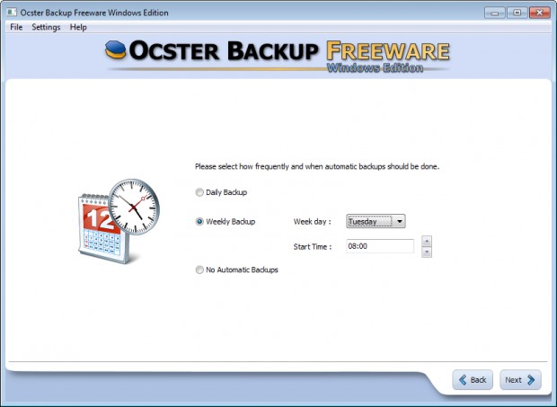 Ocster Backup Ekran Görüntüsü