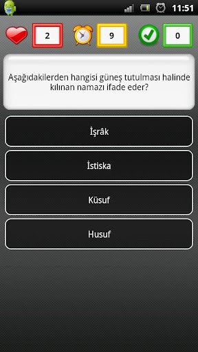 İslami Bilgiler Testi Ekran Görüntüsü