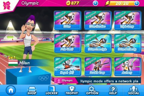 London 2012 - Official Mobile Game Ekran Görüntüsü