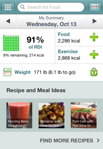 Calorie Counter by FatSecret Ekran Görüntüsü