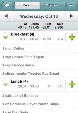 Calorie Counter by FatSecret Ekran Görüntüsü