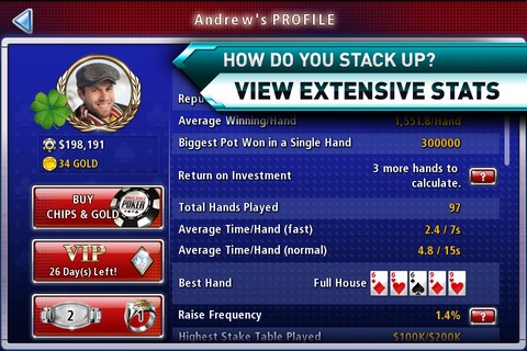 World Series of Poker Ekran Görüntüsü