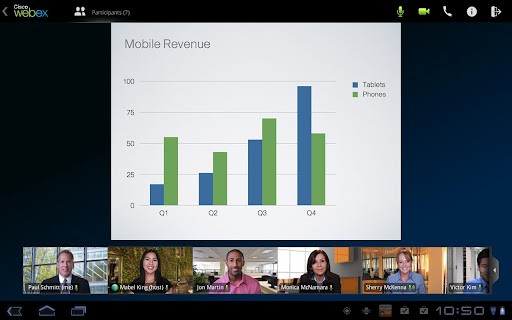 Cisco WebEx Meetings Ekran Görüntüsü Cisco WebEx Meetings Ekran Görüntüsü