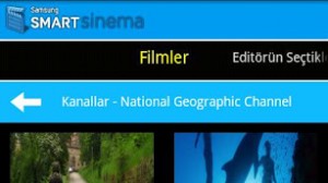 Samsung Smart Sinema Ekran Görüntüsü