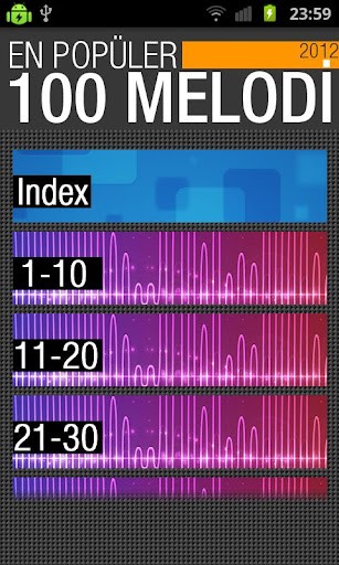 En Popüler 100 Melodi 2012 Ekran Görüntüsü