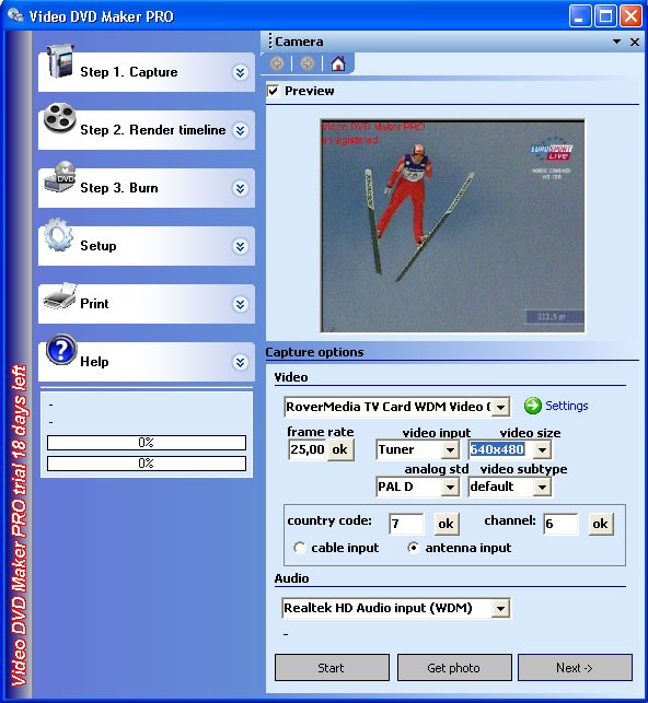 Video DVD Maker Pro Ekran Goruntusu - Capture