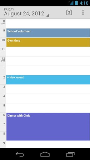 Google Calendar Ekran Görüntüsü