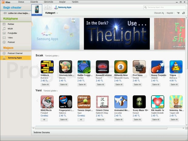 Samsung Kies Ekran Goruntusu - Samsung Apps