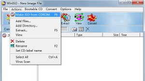 Free WinISO Ekran Goruntusu - Make ISO from CDROM