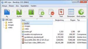 Bandizip Ekran Goruntusu - Ana Ekran
