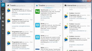 TweetDeck Ekran Goruntusu