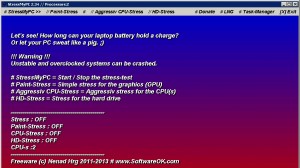 StressMyPC Ekran Goruntusu 1