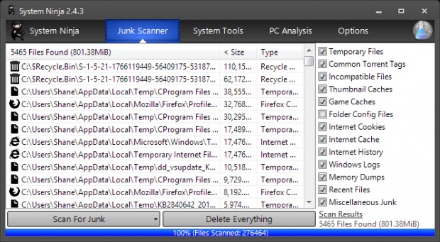 System Ninja Ekran Goruntusu