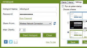 mHotspot Ekran Goruntusu