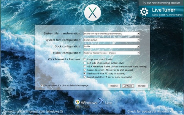 OS X Mavericks Transformation Pack